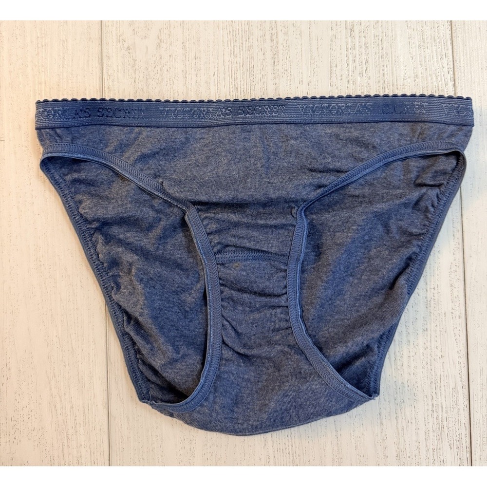 NWT Vintage Victoria's Secret 100% Cotton Logo Band Bikini Panties Sz XS Rare